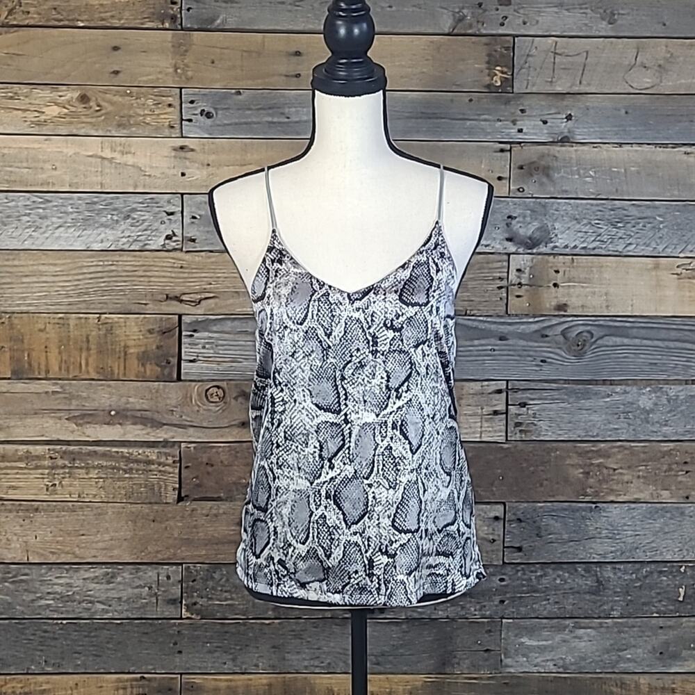 Bishop + Young Snake Print Silky Cami Tank Small